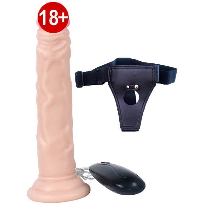 Dildo Series 15 Cm 10 Modlu Anal ve Vajinal Strap On Tireşimli Realistik Penis	