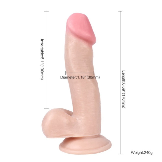 Dildo Series 17 Cm Yumuşak Dokuda Realistik Penis