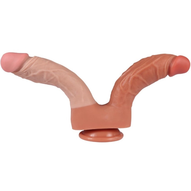 Dildo Series 21 Cm Yumuşak Esnek Realistik Double Penis