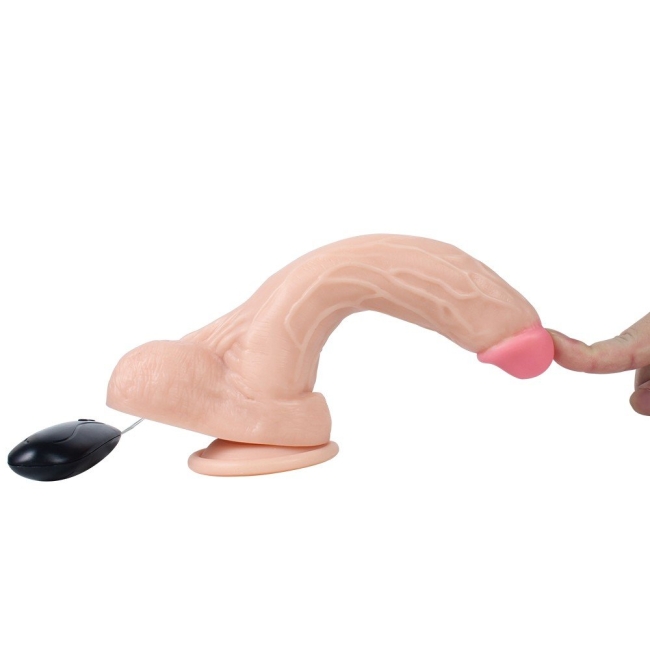 Dildo Series Dragon 21 Cm 10 Modlu Titreşimli Strap On Realistik Penis