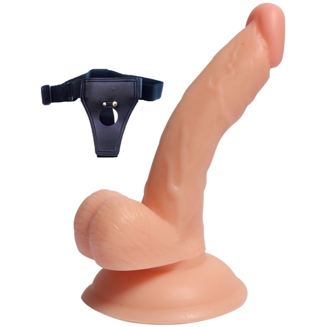 Dildo Series Esnek  13 Cm Realistik Penis Anal Dildo Kemerli Penis