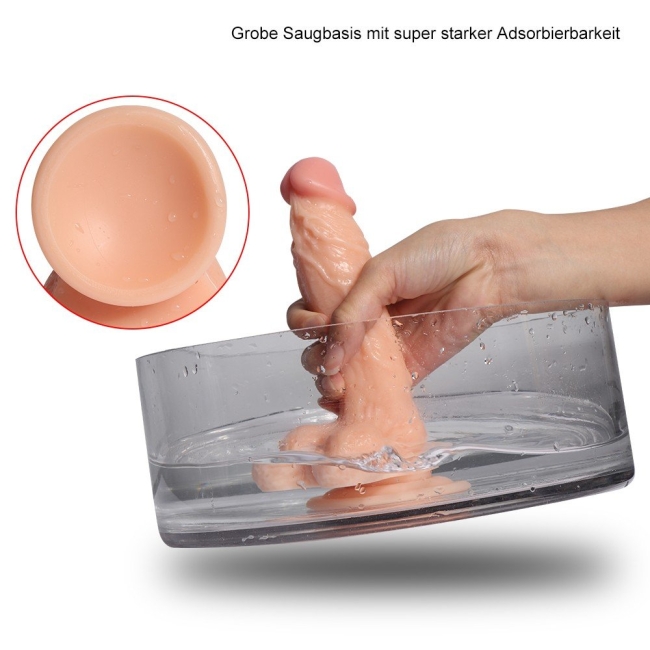 Dildo Series Gerçekci Damarlı Detaylı Esnek 17 Cm Realistik Penis