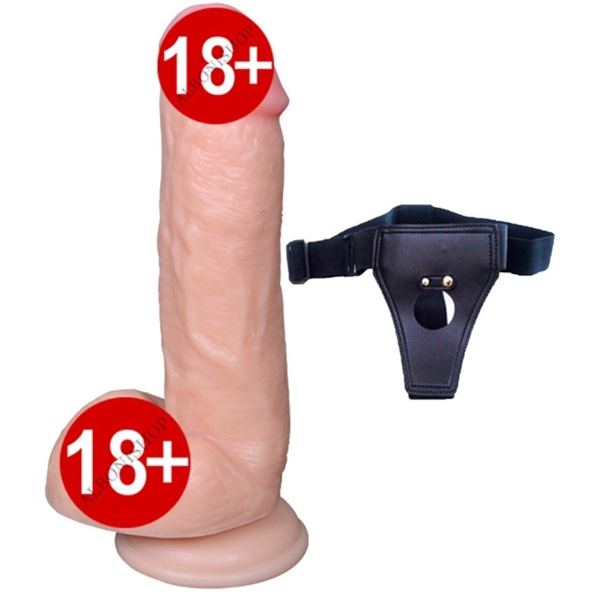 Dildo Series Kasdin 15 Cm Belden Bağlanmalı Realistik Dokuda Penis