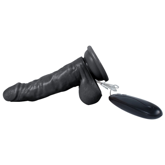 Dildo Series Siyah Hunk 15 Cm 10 Modlu Titreşimli Realistik Penis	