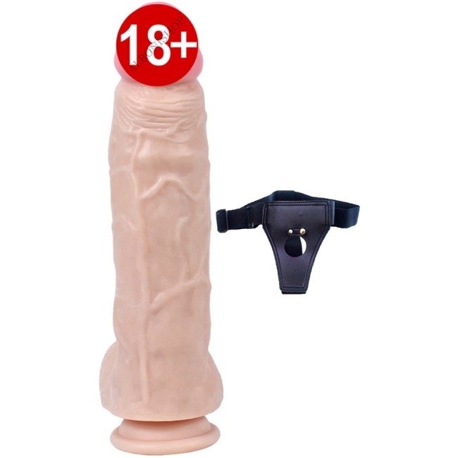 Dildo Series Spartacus 24 Cm Belden Bağlamalı Penis
