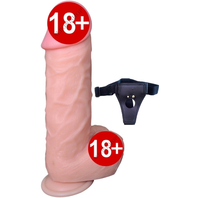 Dildo Series X-Man 22 Cm Belden Bağlamalı Penis