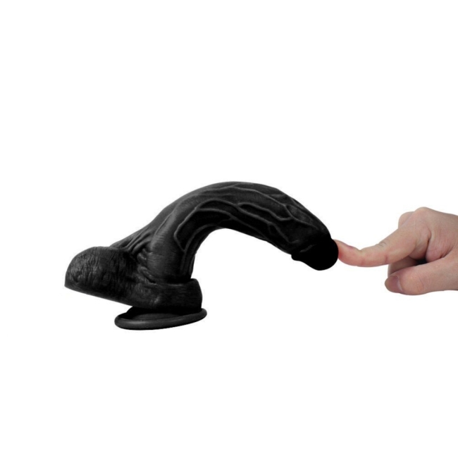 Dildo Series Siyah Dragon 21 Cm Belden Bağlamalı Realistik Penis