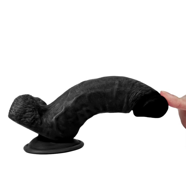 Dildo Series Siyah Iron Dragon 17 Cm Esnek Realisitk Penis