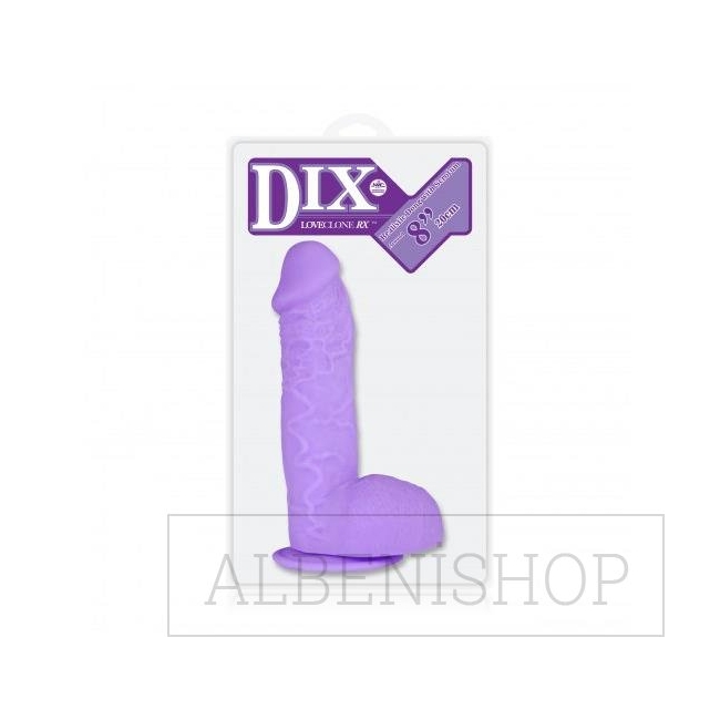Dix Love Clone 20 cm Mor Gerçekci Et Dokusunda Realistik Penis