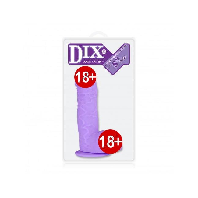 Dix Love Clone 20 cm Mor Gerçekci Et Dokusunda Realistik Penis
