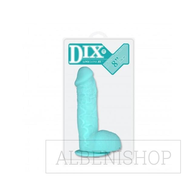 Dix Love Clone 20 cm Turkuaz Gerçekci Et Dokusunda Realistik Penis