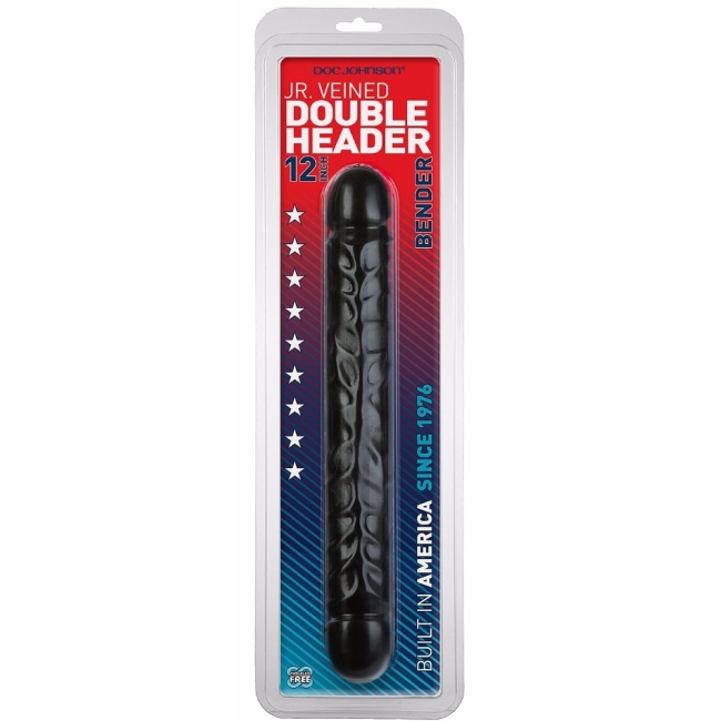 Doc Johnson Çift Başlı Siyah Penis 30 CM Made in USA