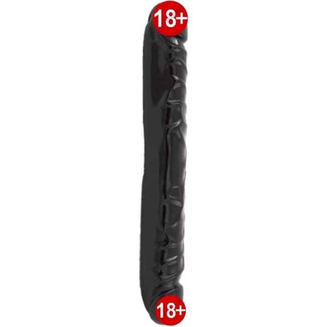 Doc Johnson Çift Başlı Siyah Penis 30 CM Made in USA