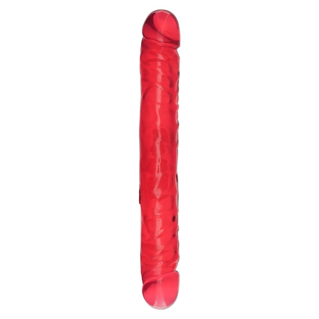Doc Johnson Cyrstal Jellies Çift Başl Kırmızı Jel Penis Made İn USA