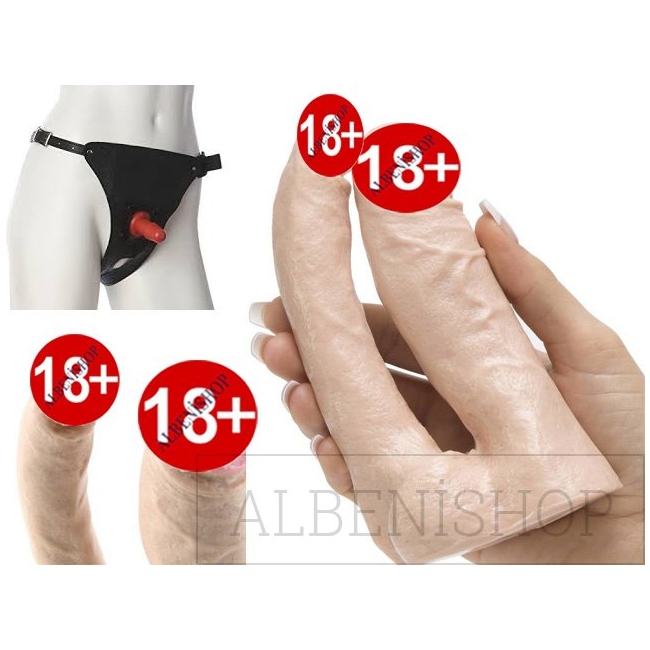 Doc Jonhson Doğal Çift Taraflı Realistik Kemerli Çift Başlı Penis Made İn USA
