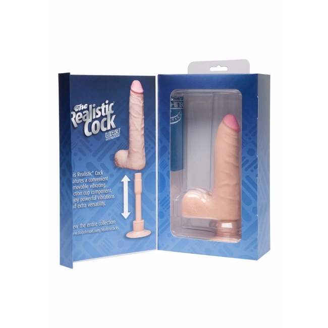 Doc Jonhson The Realistik Kock Özel Ur3 Dokulu Slim 7 Titreşimli Dildo