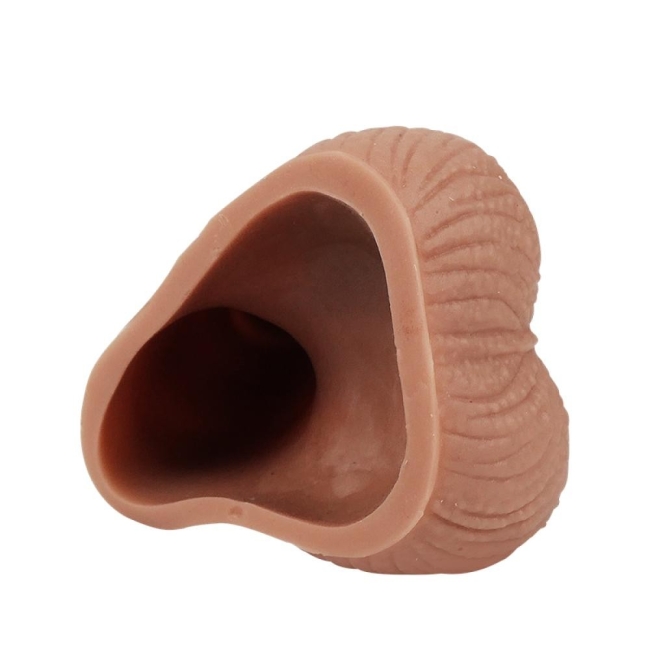 Double Layer Özel Üretim Çift Katmanlı 21 cm Realistik Penis Kılıfı 