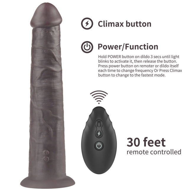 Dual Layer Platinyum 25 Cm Silikon Kumandalı Şarjlı Dönebilen Titreşimli Kemerli Penis