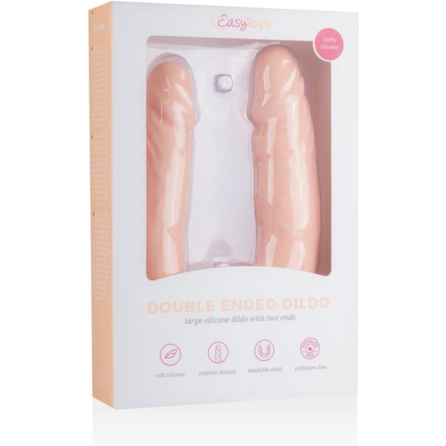 Easy Toys Double Ended Çift Başlı Silikon 40 cm Dildo