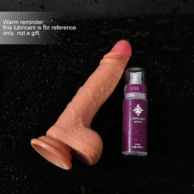 Ultra Gerçekci Ekstra Yumuşak Dokulu Çift Katmanlı 19 Cm Realistik Penis Dildo