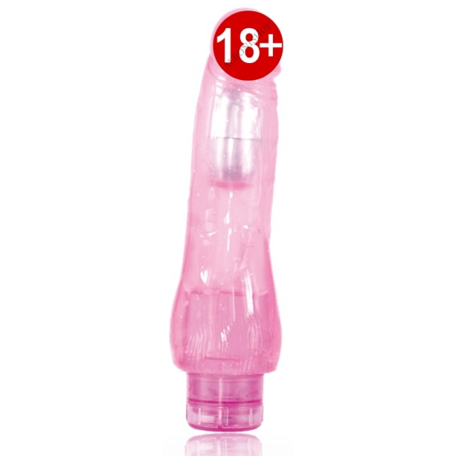 Fantasy Vıbe 7.3 Long 18 cm Pembe Şeffaf Jel Dildo