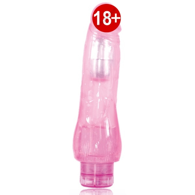 Fantasy Vıbe 7.7 Long 20 cm Pembe Şeffaf Jel Dildo