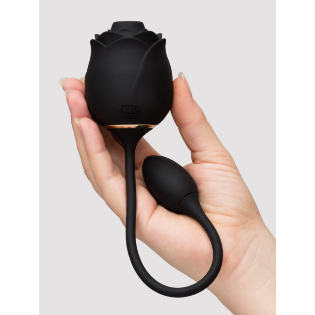 Fifty Shades of Grey Allıklı Gül Klitoral Emme Uyarıcısı ve Titreşimli Yumurta Vibratör