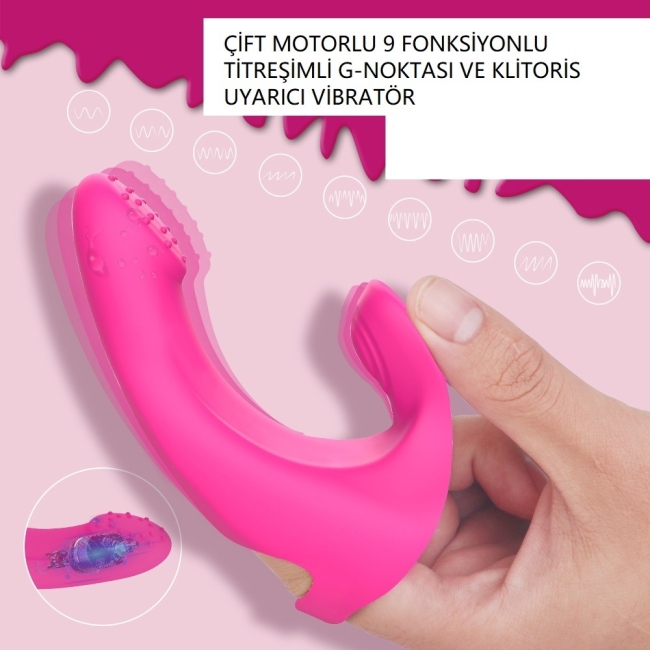 Finger Gun 9 Modlu Titreşimli Çift Bölge Temaslı Parmak Vibratör