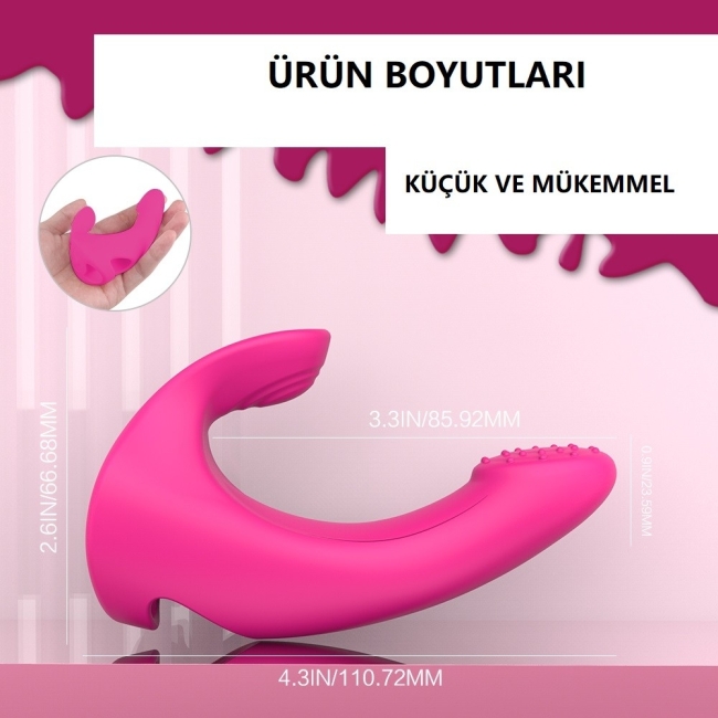 Finger Gun 9 Modlu Titreşimli Çift Bölge Temaslı Parmak Vibratör