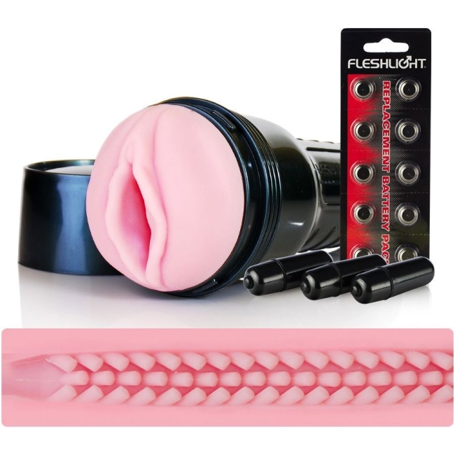 Fleshlight Vıbro 3 Titreşim Motorlu İçi Tırtıklı Özel Dokulu Mastürbatör