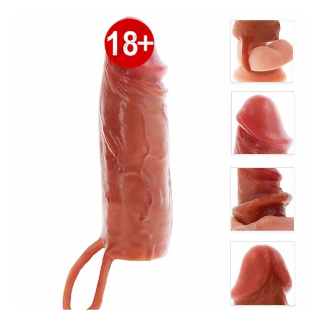 Get Real Hydrated Skin Çift Katmanlı 16 Cm Realistik Silikon Penis Kılıfı