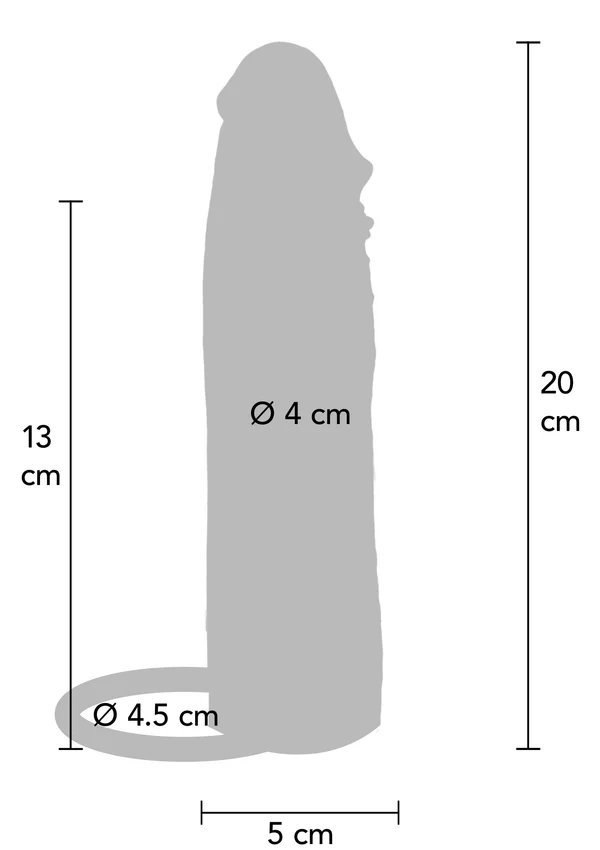 Get Real Hydrated Skin 20 Cm Çift Katmanlı Titreşimli Silikon Penis Kılıfı