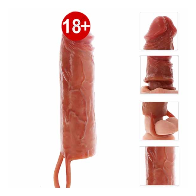 Get Real Hydrated Skin Çift Katmanlı Realistik 20 Cm Penis Kılıfı