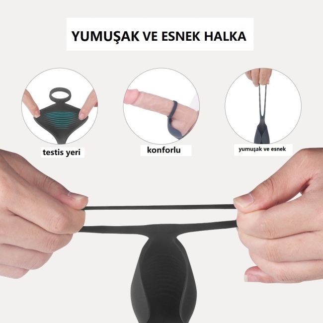 Raptor 9 Modlu Titreşimli Şarjlı Prostat Vibratör & Penis Halkası