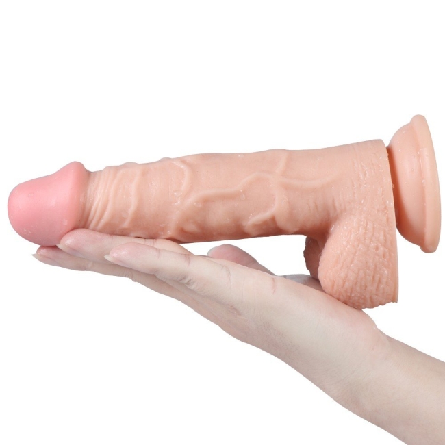 Kumandalı 20 Farklı Titreşimli 21 Cm Şarjlı Damarlı Realistik Penis