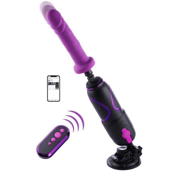 Hismith Telefon Uyumlu ve Kumandalı Vantuzlu Güçlü Sex Makinesi