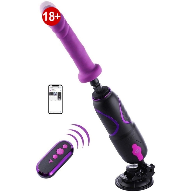 Hismith Telefon Uyumlu ve Kumandalı Vantuzlu Güçlü Sex Makinesi