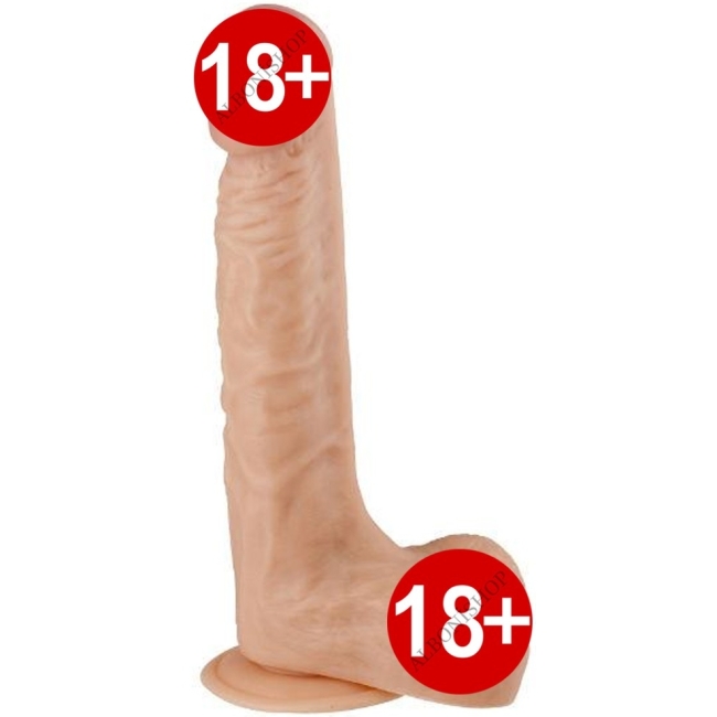 Hoodlum 23 cm Gerçekci Et Dokusunda Ten Rengi Realistik Penis