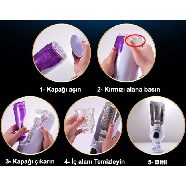 İleri Geri Giden&Dönebilen ve İnleme Sesli Otomatik Mastürbatör
