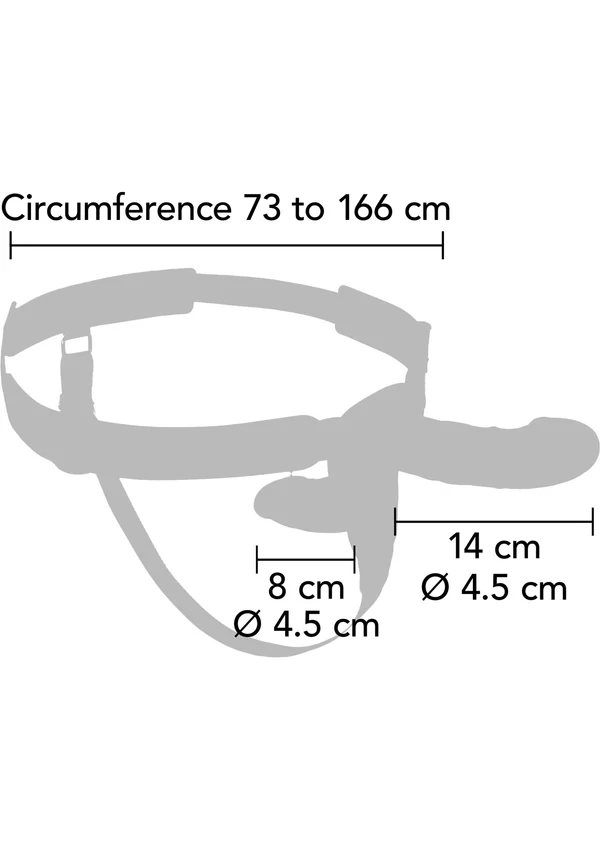 Inferno 14 Cm Kumandalı ve Şarjlı Bi-Seksüel Strap On Dildo