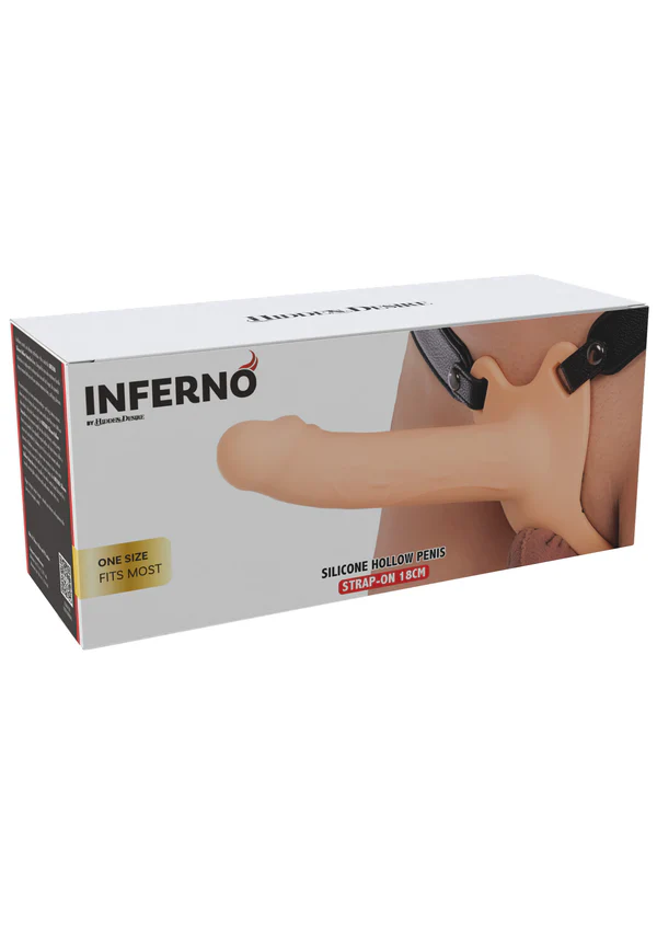 Inferno 18 Cm Belden Bağlamalı İçi Boş Penis