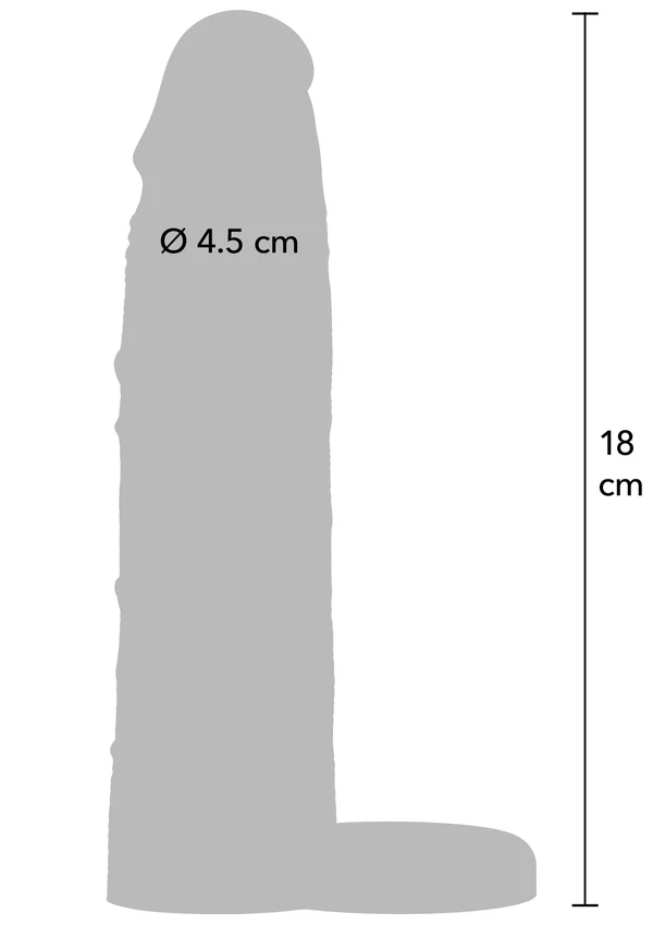 Inferno 18 Cm Liquid Silicone Realistik Penis Kılıfı