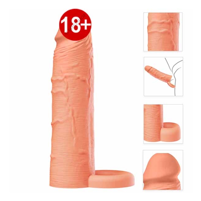 Inferno 18 Cm Liquid Silicone Realistik Penis Kılıfı
