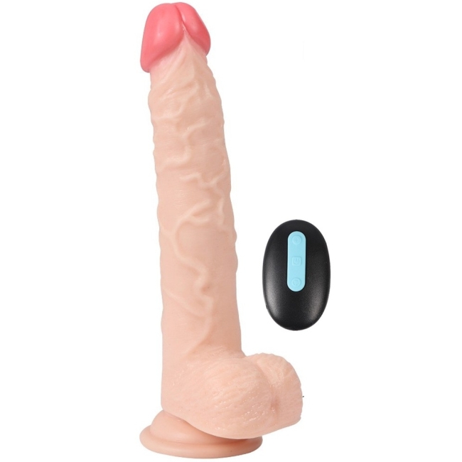 Jeff Swaying Uzaktan Kumandalı 10 Modlu Titreşimli 23 Cm Takma Penis