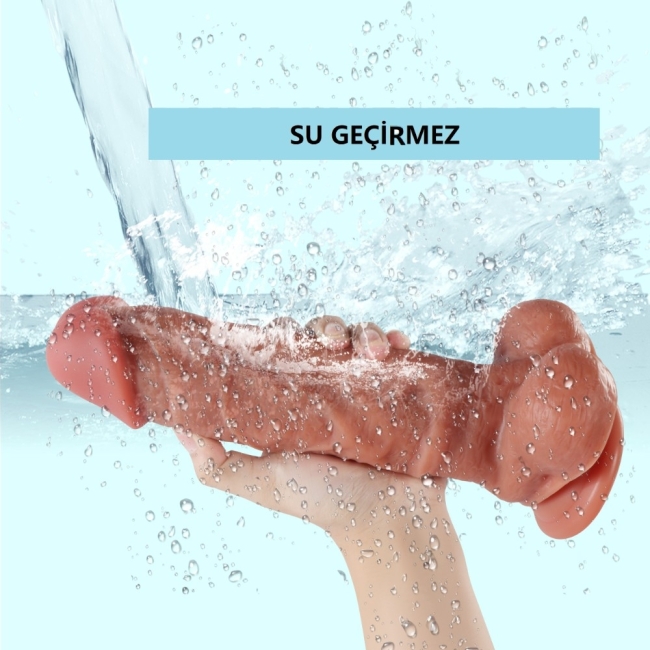 Luxury King 27 Cm Çift Katmanlı Gerçekçi Belden Bağlamalı Realistik Penis