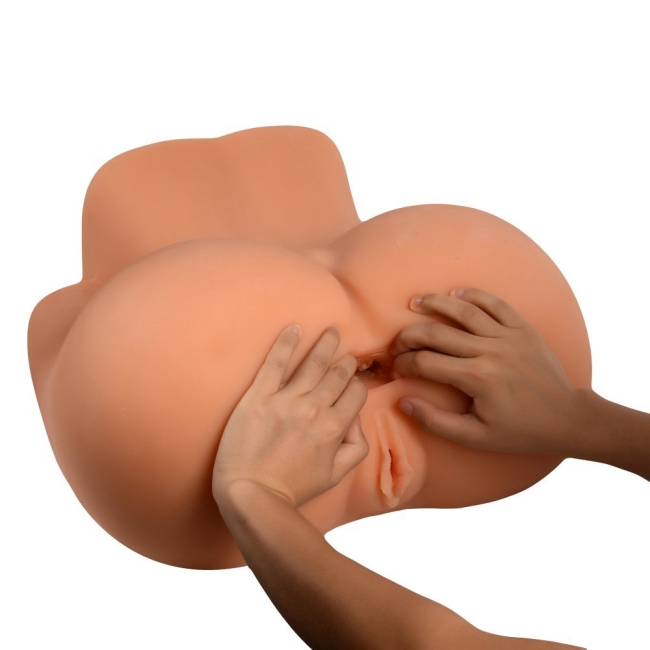 Kasya Huge Ultra Yumuşak Anal ve Vajinal Realistik Kalça Mastürbatör