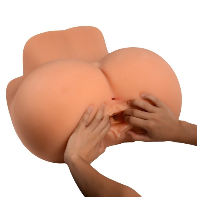 Kasya Huge Ultra Yumuşak Anal ve Vajinal Realistik Kalça Mastürbatör
