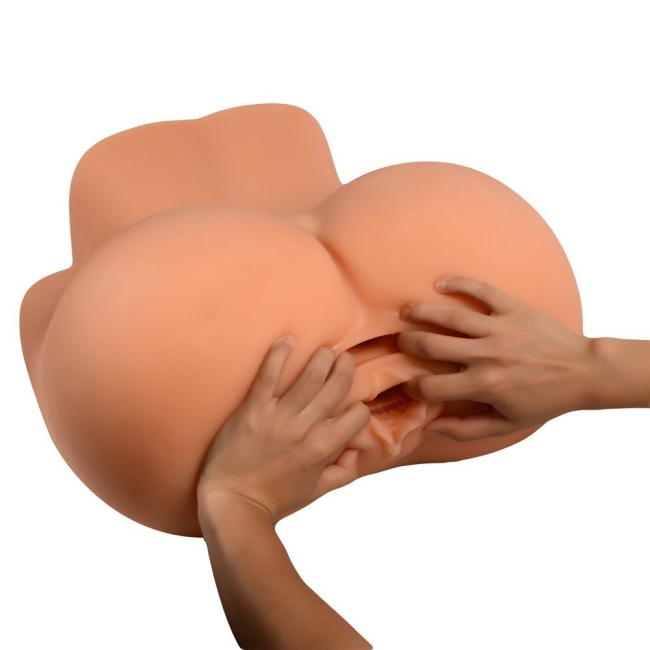 Kasya Huge Ultra Yumuşak Anal ve Vajinal Realistik Kalça Mastürbatör