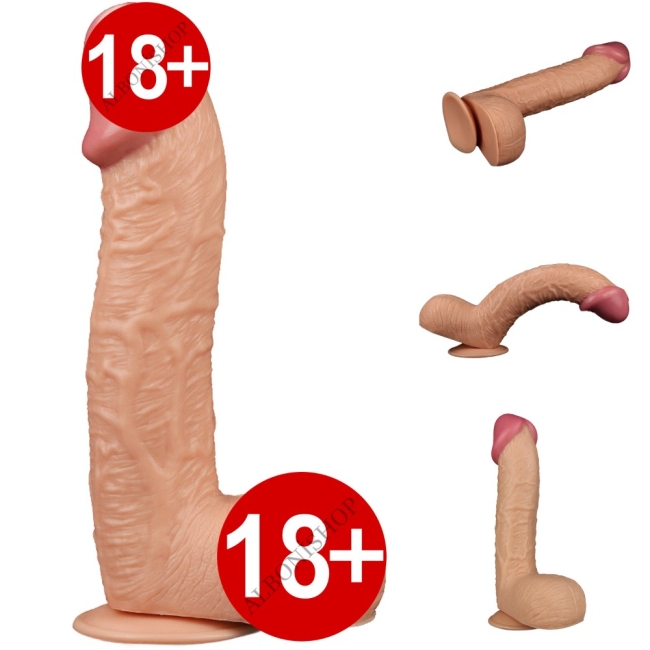 King Sized 28 Cm Özel Seri Kalın Damarlı Realistik Penis