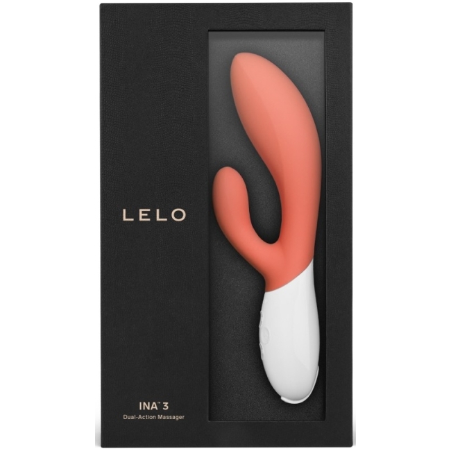 Lelo Ina 3 Coral G-Bölgesi & Klitoris Özel Rabbit Vibratör